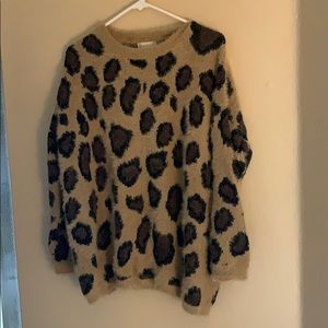 Leopard print sweater